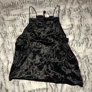 H&M Divided Velvet Crop Top